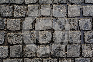 Abstract texture of old stone pavement background