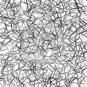 Abstract texture with random, chaotic lines in tangled, jumbled