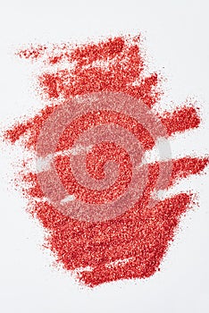 Abstract texture. A red glitter background