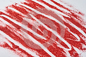 Abstract texture. A red glitter background