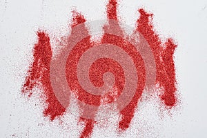 Abstract texture. A red glitter background