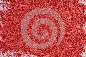 Abstract texture. A red glitter background