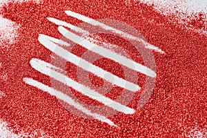 Abstract texture. A red glitter background