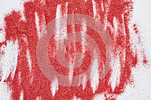 Abstract texture. A red glitter background