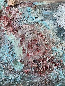 abstract texture of the rust of a pipe