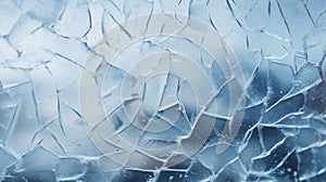 Abstract Texture Of Shattered Ice, Capturing The Essence Of Fragility And Cold. Generative AI photo