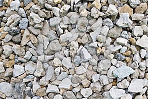 Abstract texture of small stone. Rubble structure