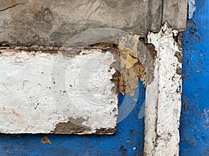 Abstract texture of the surface of a broken fragment of a ruined wall