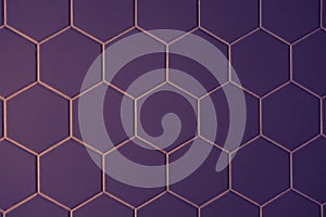 Abstract texture of tile hexagon pattern background ultraviolet
