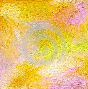 Abstract textured acrylic and oil pastel painted background