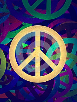 Abstract textured collage - Peace Background