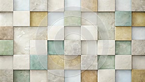 Abstract textured cube pattern background with subtle color variations. Generative AI