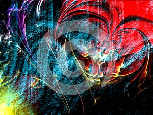 Abstract textured heart background, wallpaper.