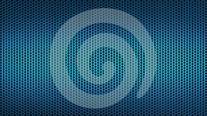 Abstract Textured Pattern with Round Holes Industrial Background Distorted Blue