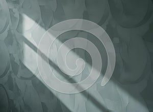 Abstract Textured Wall Background With Diagonal Sunlight Beam