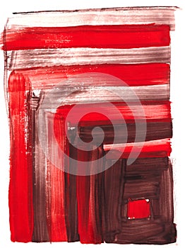 Abstract textured of wide red and brown stripes background