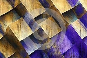 Abstract Textures in Blue and Gold with Geometric Patterns for Creative Design Projects