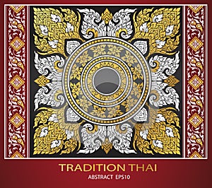 Abstract thai tradition cover