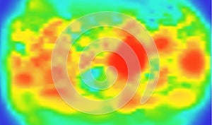 Abstract thermal map. Graphical representation of data.