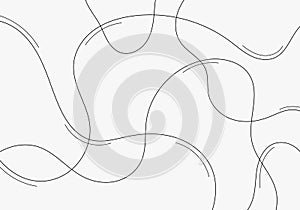 Abstract thin lines wavy illustration free shape temlate. Curve style artwork seamless background