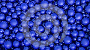 Abstracto de azul esfera textura.  gráficos tridimensionales renderizados por computadora 