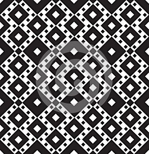 Abstract Tile ornament. Geometric square shape seamless pattern. Geometrical ornamental backgrop