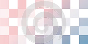 Abstract Tiled Surface Pattern, Squares Colored in Random Shades of Pink, Blue and White - Wide Scale Geometric Mosaic Texture