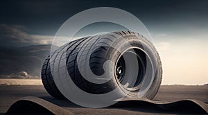 abstract tire background, graphic designed tires on abstract background, tire background