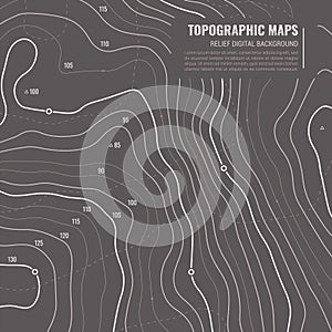 Abstract Topographic Background