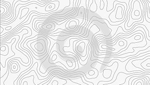 Abstract Topographic Line Map Pattern Background