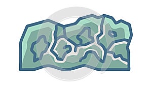 Abstract Topographic Map: Geographical Data Terrain, vector design Generative AI