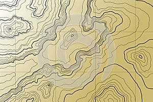 Abstract topographic map. Vector photo