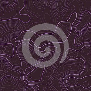 Abstract topography style contour design