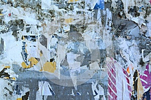 Abstract torn posters