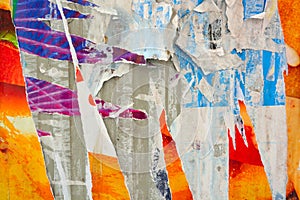 Abstract torn posters