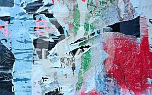 Abstract torn posters