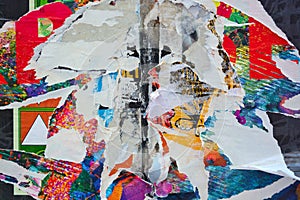 Abstract torn posters