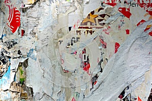 Abstract torn posters