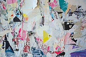 Abstract torn posters