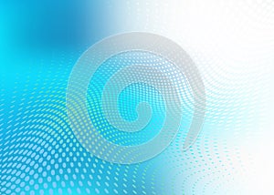 Abstract translucent blue dot wave Background