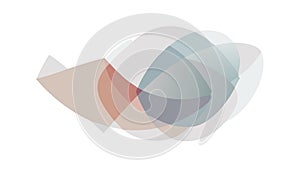 Abstract Translucent Shapes Dynamic Overlap Art Vector, vector design Generative AI