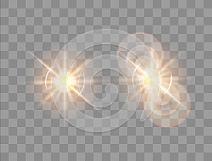 Abstract transparent sunlight special lens flare light effect