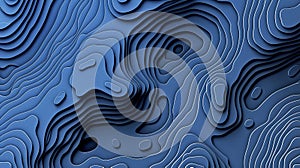 Abstract transparent water shadow surface texture natural ripple on blue background