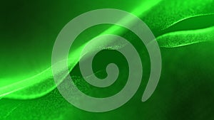 Abstract trapcode form digital particle wave background. Green trapcode forme wave flow digital abstract background isolated on photo