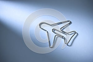 Abstract Travel Airplane Background Paper Clip
