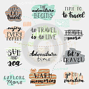Abstract travel map vector illustration