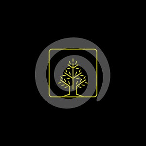 Abstract Tree Simple Lines Logo Ideas