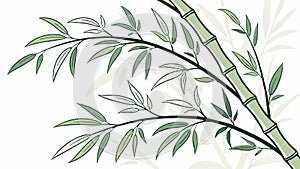 Abstract Tree with Swirling Roots, vector design Generative AI