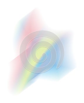 Abstract trendy grainy gradient shape. Neon unicorn blob isolated on white. Textured pastel rainbow noise vintage