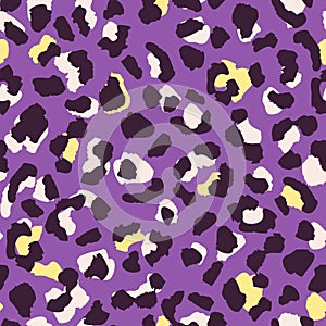 Abstract trendy leopard skin seamless pattern design